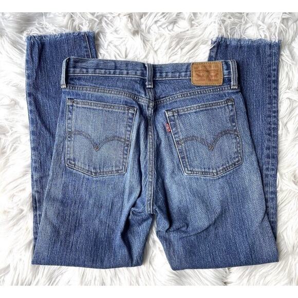 LEVI’S X WHITE OAK CONE DENIM Frayed Hems Button Fly Denim Jeans 28 - Picture 9 of 12